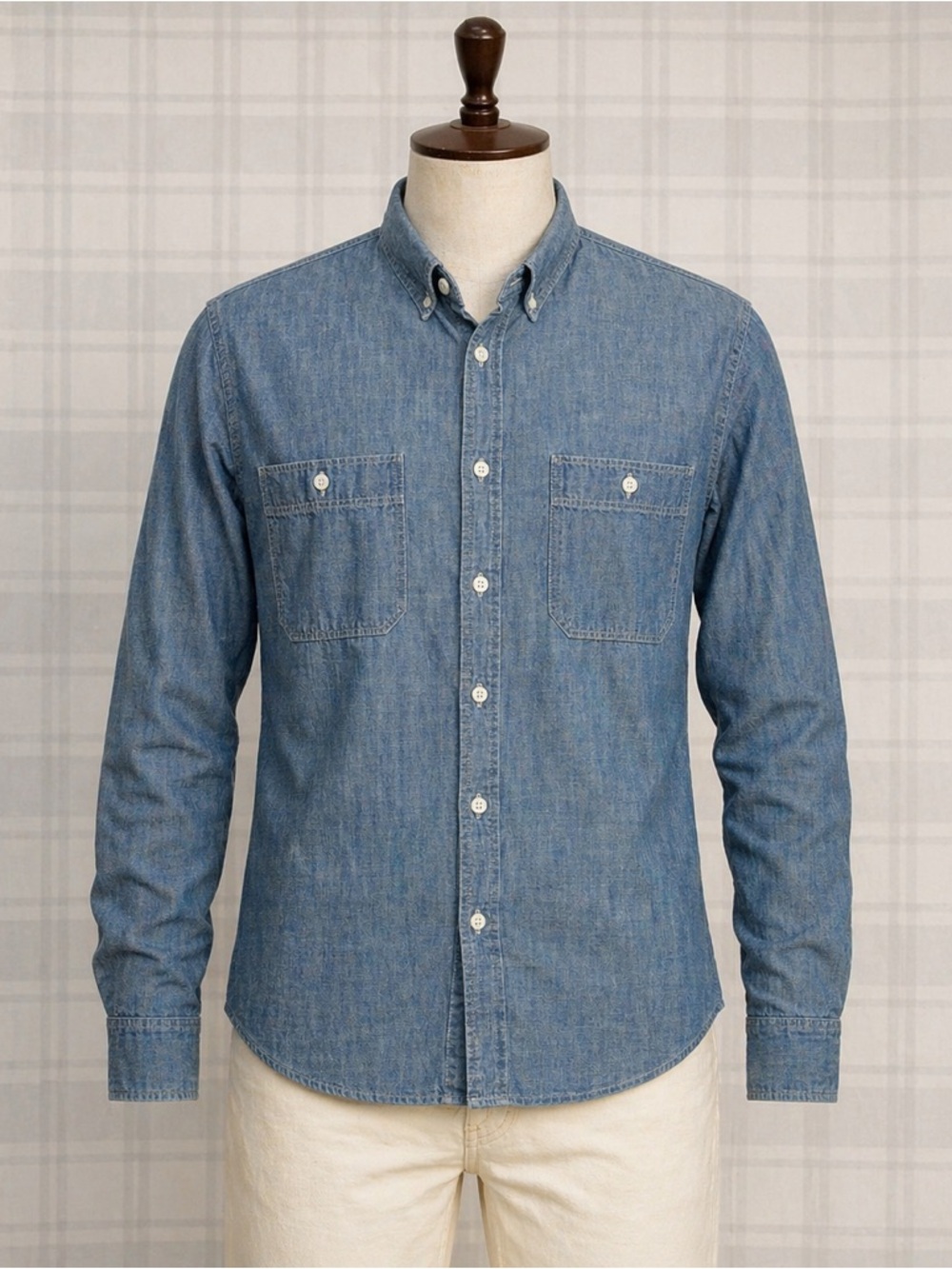 J. Crew Sporting Goods Light Blue Chambray Button-Down Shirt